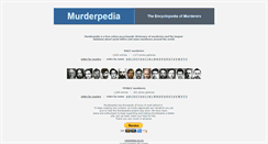 Desktop Screenshot of murderpedia.org