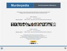 Tablet Screenshot of murderpedia.org